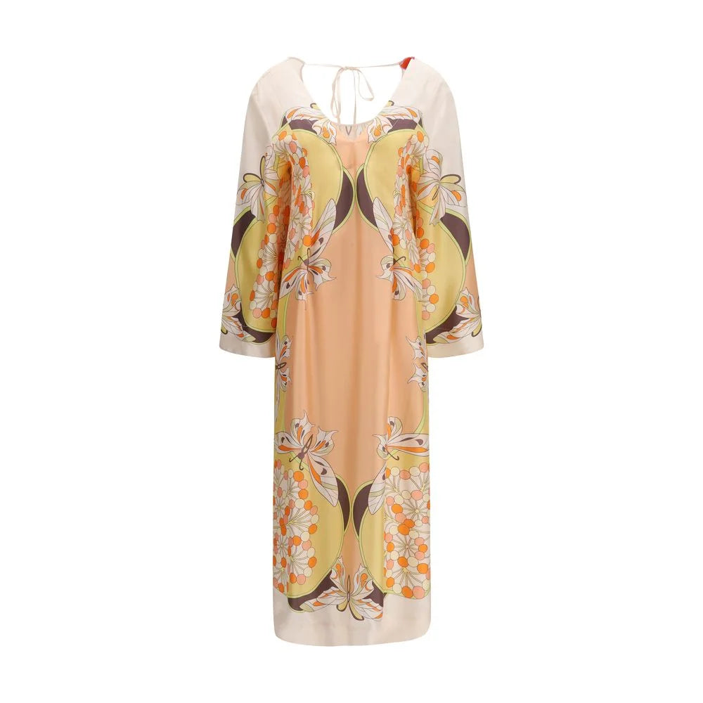 La Double J Multicolor Silk Casual Dress - S