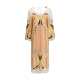 La Double J Multicolor Silk Casual Dress - S