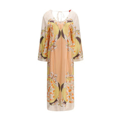 La Double J Multicolor Silk Casual Dress - S