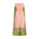 La Double J Multicolor Silk Casual Pants