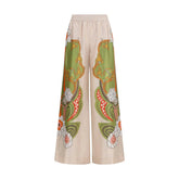 La Double J Multicolor Silk Casual Pants