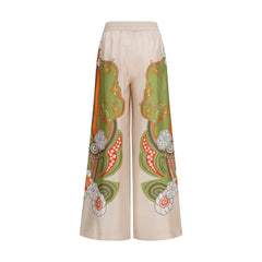 La Double J Multicolor Silk Casual Pants