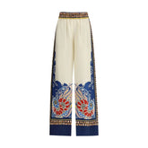 La Double J Multicolor Silk Casual Pants - L