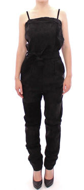 La Maison du Couturier Black Leather Jumpsuit - One-Pieces