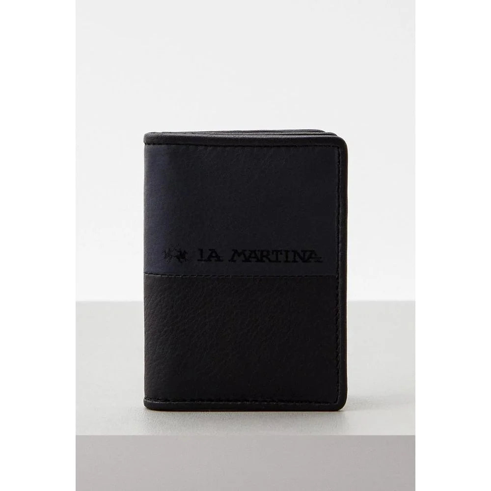 La Martina Black Calfskin Wallet