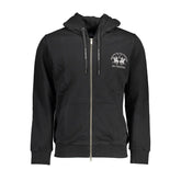 La Martina Black Cotton Men Sweater - S - Hoodies