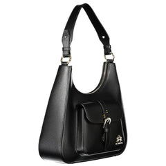 La Martina Black Leather Women Handbag - Shoulder Bags