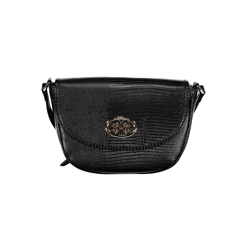 La Martina Black Polyethylene Handbag - Shoulder Bags