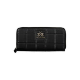 La Martina Black Polyethylene Handbag - Wallets