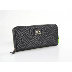 La Martina Black Polyethylene Wallet