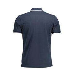 La Martina Blue Cotton Men Polo Shirt - Polos