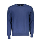 La Martina Blue Cotton Men Sweater - Sweaters