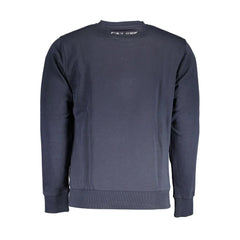 La Martina Blue Cotton Men Sweater - Sweatshirts