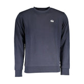 La Martina Blue Cotton Men Sweater - Sweatshirts