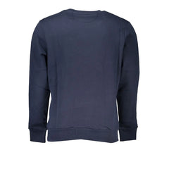 La Martina Blue Cotton Men Sweater - Sweatshirts