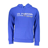 La Martina Blue Cotton Men Sweater - XXL - Sweatshirts