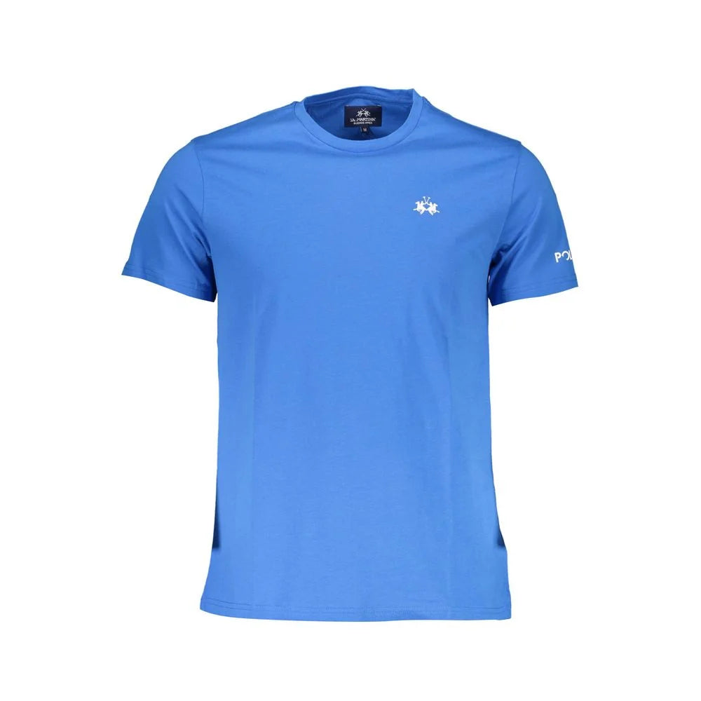 La Martina Blue Cotton Men T-Shirt - T-Shirts