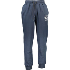 La Martina Blue Cotton Pant - Joggers
