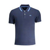 La Martina Blue Cotton Polo Shirt - Polos