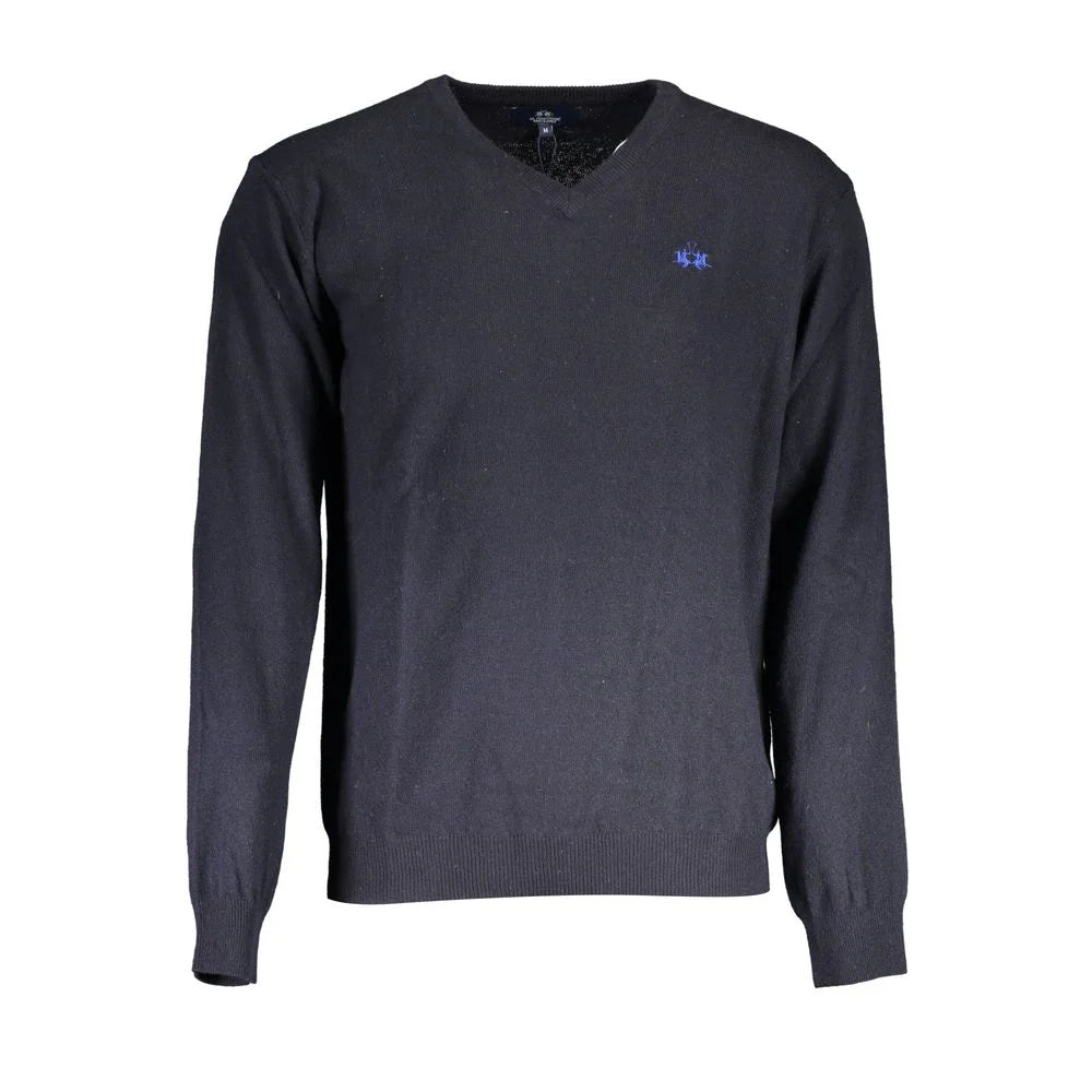 La Martina Blue Wool Sweater - Sweaters