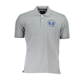 La Martina Brown Cotton Men Polo Shirt - Polos