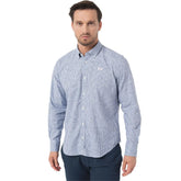 La Martina Elegant Checkered Cotton Shirt with Embroidered Logo - Shirts