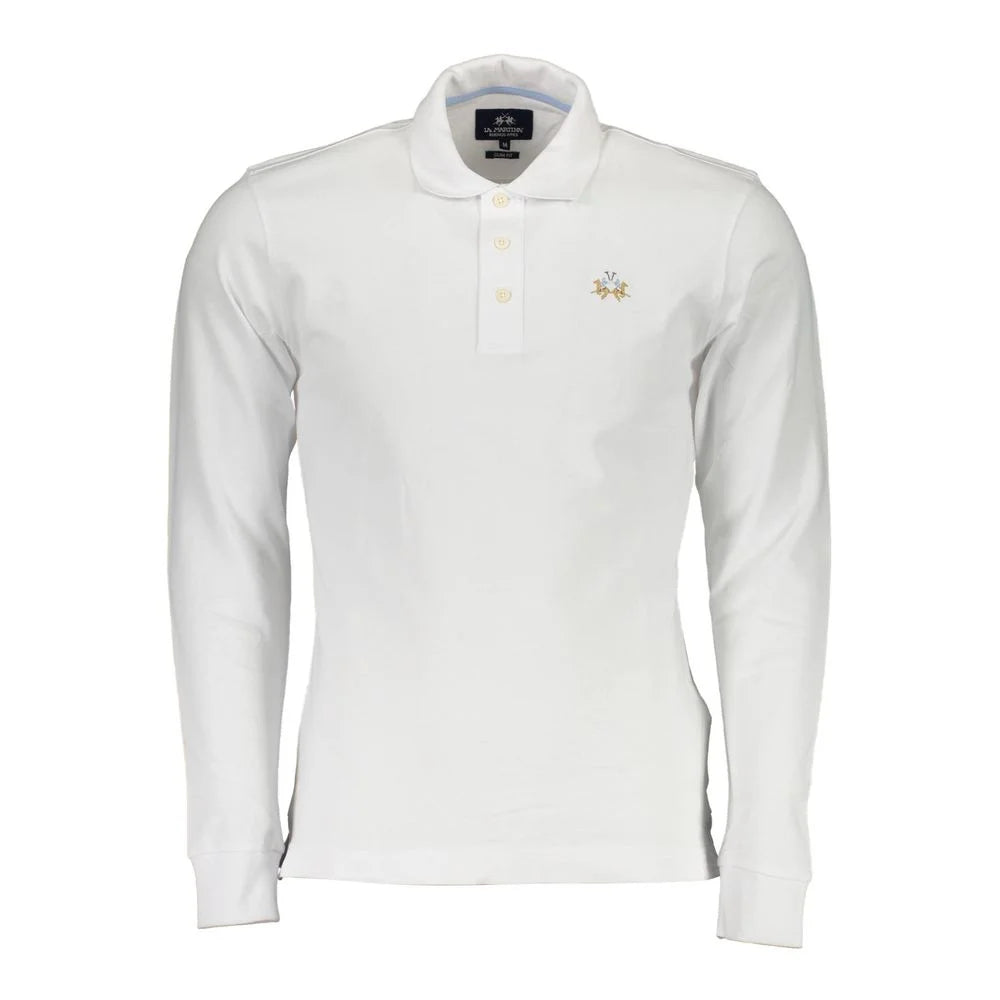 La Martina Elegant Slim Fit Polo with Embroidery Details - Polos