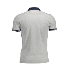 La Martina Gray Cotton Men Polo Shirt - XXL - Polos