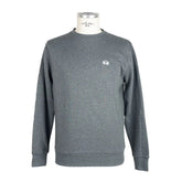 La Martina Gray Cotton Men Sweater - Sweatshirts