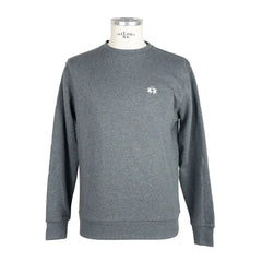La Martina Gray Cotton Men Sweater - Sweatshirts