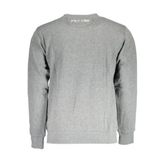 La Martina Gray Cotton Men Sweater - Sweatshirts