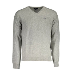 La Martina Gray Wool Sweater - XL - Sweaters