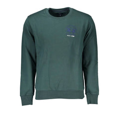 La Martina Green Cotton Men Sweater - Sweatshirts