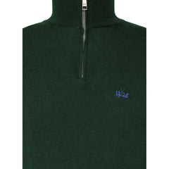 La Martina Green Wool Men Sweater - Sweaters