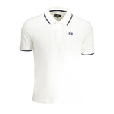 La Martina White Cotton Men Polo Shirt - Polos