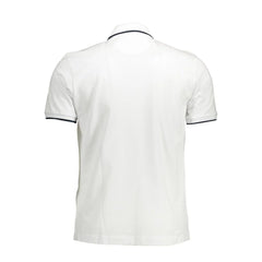 La Martina White Cotton Men Polo Shirt - Polos