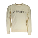 La Martina White Cotton Men Sweater - Sweatshirts