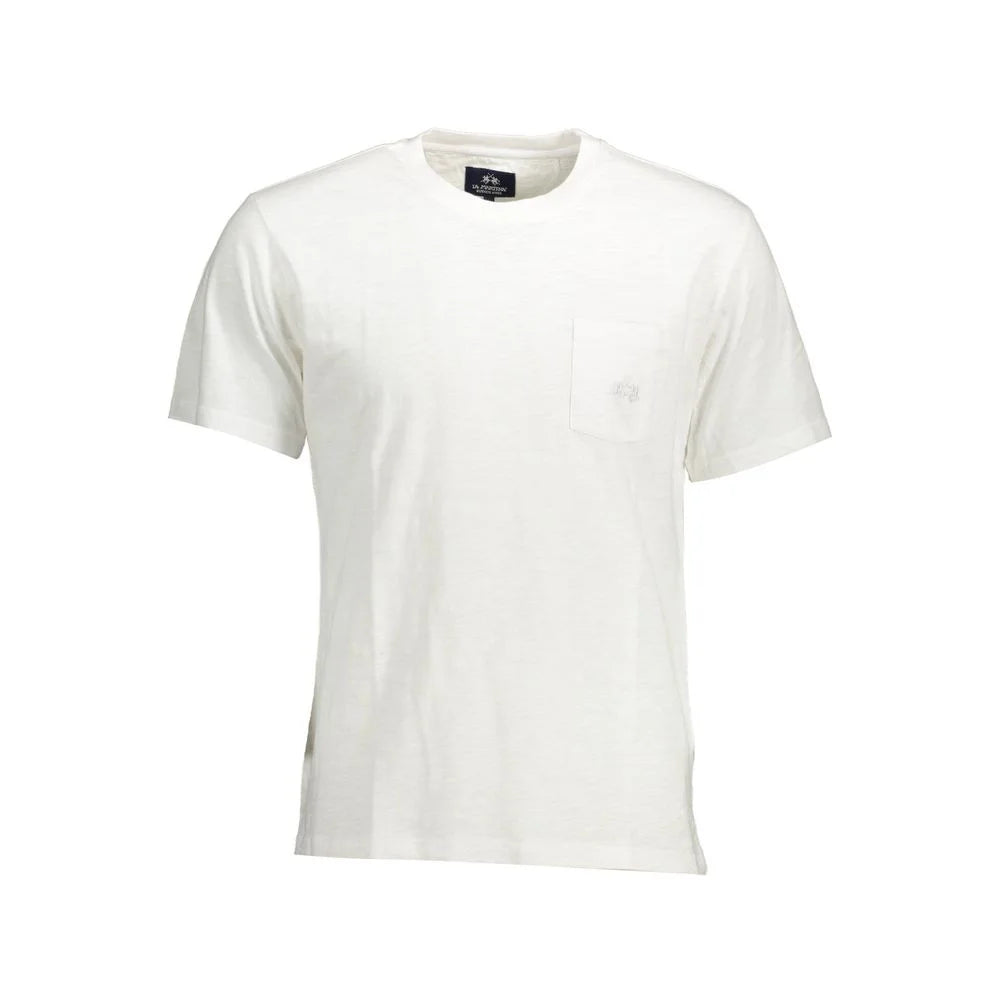 La Martina White Cotton Men T-Shirt - T-Shirts
