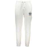 La Martina White Cotton Pant - M - Joggers