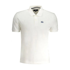 La Martina White Cotton Polo Shirt - Polos