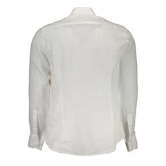 La Martina White Linen Men Shirt - Shirts