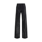 L’Agence Black Cotton Casual Pants