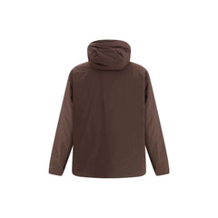 LAMINAR Brown Nylon Full-Length Jacket