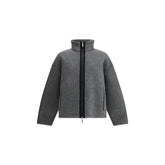 LAMINAR Grey Jacket with High Collar