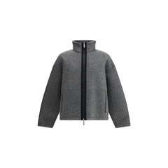 LAMINAR Grey Jacket with High Collar