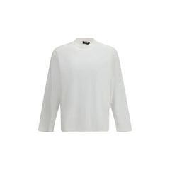 LAMINAR White Cotton Long Sleeve T-Shirt
