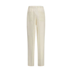 Laneus Beige Viscose Casual Pants