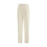 Laneus Beige Viscose Casual Pants