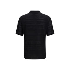 Černé bavlněné polo tričko Laneus