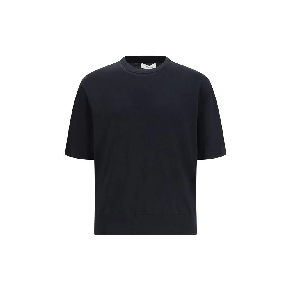 Laneus Black Cotton T-Shirt